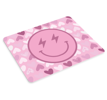 Tappetino mouse originale motivo cuori sorridenti - TenStickers