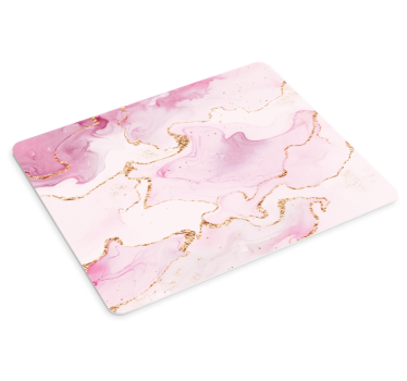 Tappetino mouse con motivi e texture marmo rosa elegante - TenStickers