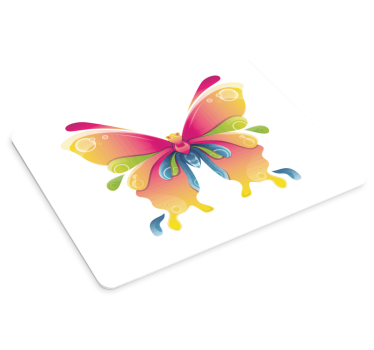 Tappetino mouse originale simbolo farfalla radiante - TenStickers