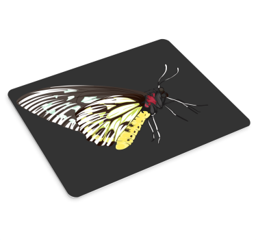 Tappetino mouse originale illustrazione farfalla stilizzata - TenStickers