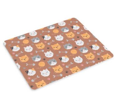 Tappetino mouse originale volti di felini adorabili - TenStickers