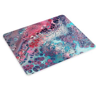 Tappetino mouse con motivi e texture texture fluida colorata - TenStickers