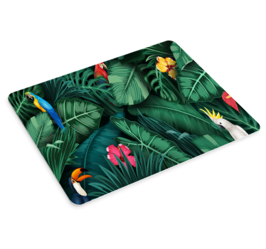 Tappetino mouse originale con motivo uccelli tropicali - TenStickers