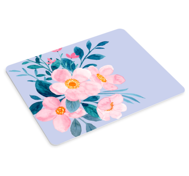 Tappetino mouse originale composizione floreale acquerello - TenStickers