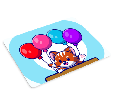 Tappetino mouse anime palloncini gattini carini - TenStickers