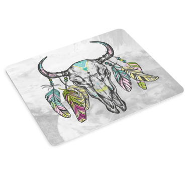 Tappetino mouse originale decorazione teschio stilizzata - TenStickers