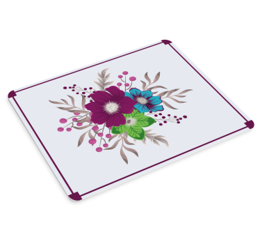 Tappetino mouse originale con motivo floreale - TenStickers