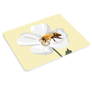 Tappetino mouse originale ape su fiore - TenStickers