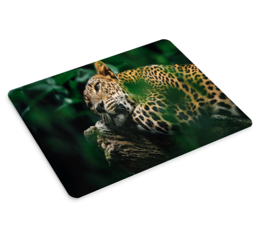 Tappetino mouse originale leopardo sdraiato comodamente - TenStickers