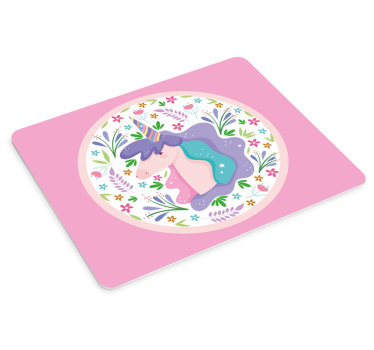 Tappetino mouse anime illustrazione unicorno giocoso - TenStickers