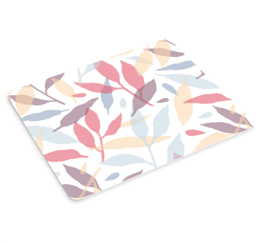 Tappetino mouse con motivi e texture stampa astratta foglie - TenStickers