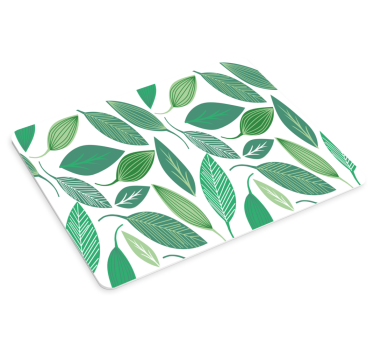 Tappetino mouse con motivi e texture foglie verdi - TenStickers