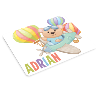 Tappetino mouse originale avventura orso giocoso - TenStickers