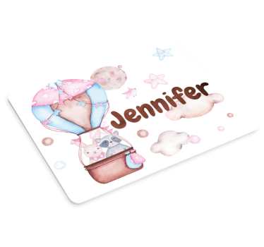 Tappetino mouse personalizzabile avventura in mongolfiera - TenStickers
