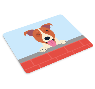 Tappetino mouse originale cagnolino giocoso spione - TenStickers
