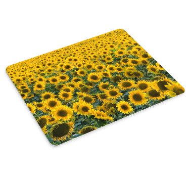 Tappetino mouse originale prato di girasoli vivaci - TenStickers