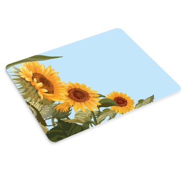 Tappetino mouse originale design floreale girasole - TenStickers
