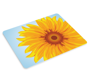 Tappetino mouse originale motivo girasole brillante - TenStickers