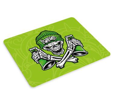 Tappetino mouse originale concetto teschio audace - TenStickers