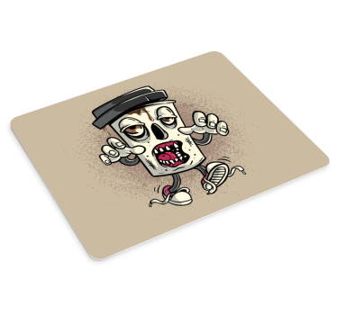 Tappetino mouse originale personaggio teschio cartoon - TenStickers