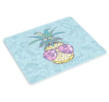 Tappetino mouse originale ananas con occhiali da sole - TenStickers