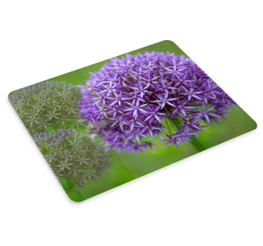 Tappetino mouse originale sfera floreale viola - TenStickers