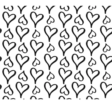 Tappetino mouse con motivi e texture cuore giocoso - TenStickers