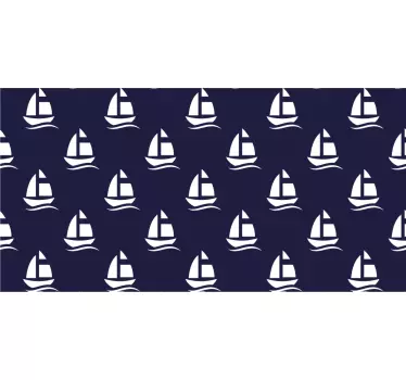Tappetino mouse con motivi e texture barche a vela - TenStickers