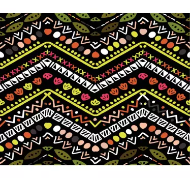 Tappetino mouse con motivi e texture zigzag vivace - TenStickers