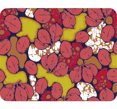 Tappetino mouse con motivi e texture foglie colorate - TenStickers