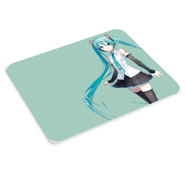 Tappetino per mouse anime Ragazza dai capelli blu - TenStickers