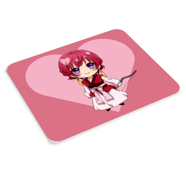 Tappetino mouse anime personaggio chibi con cuore - TenStickers