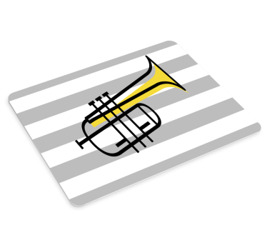 Tappetino mouse originale strumento in ottone elegante - TenStickers
