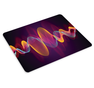 Tappetino mouse con motivi e texture onde vibranti - TenStickers