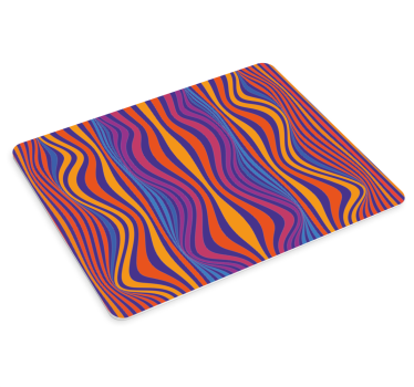 Tappetino mouse con motivi e texture onde vibranti - TenStickers
