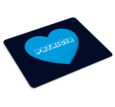 Tappetino mouse personalizzabile a forma di cuore - TenStickers