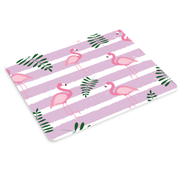 Tappetino mouse con motivi e texture foglie di flamingo - TenStickers