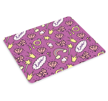 Tappetino mouse con motivi e texture simboli fantasiosi - TenStickers