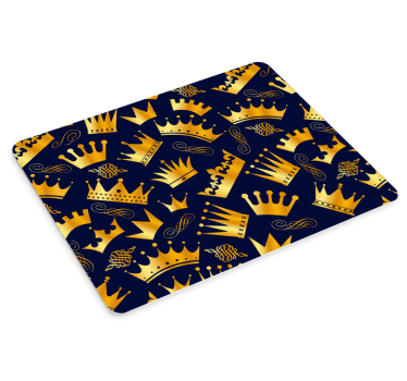 Tappetino mouse con motivi e texture corone d'oro - TenStickers