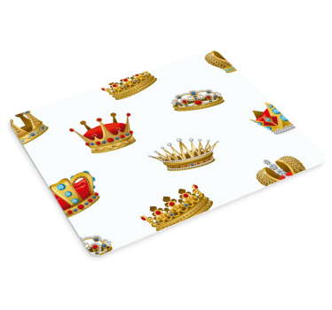 Tappetino mouse originale collezione corona colorata - TenStickers
