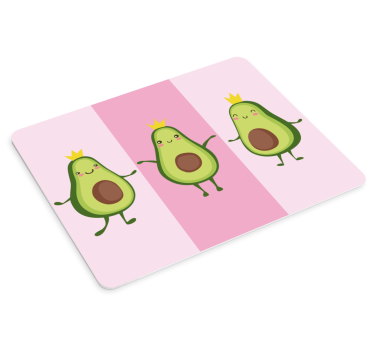 Tappetino mouse originale personaggi avocado carini - TenStickers