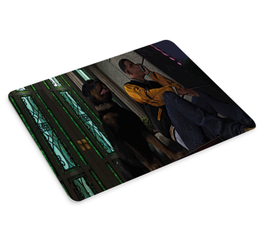 Tappetino mouse gaming personaggio con compagno - TenStickers