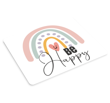 Tappetino mouse originale messaggio arcobaleno colorato - TenStickers