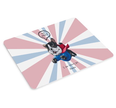 Tappetino mouse gaming cane supereroe giocoso - TenStickers