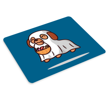 Tappetino mouse originale cucciolo fantasmino carino - TenStickers