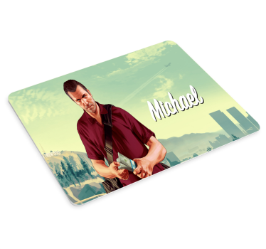 Tappetino mouse gaming personaggio con denaro - TenStickers