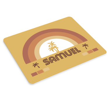 Tappetino mouse personalizzabile design arcobaleno - TenStickers