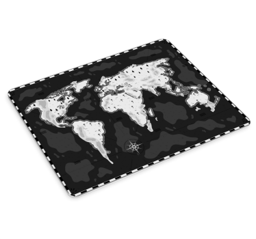 Tappetino mouse mappamondo mappa globale stilizzata - TenStickers