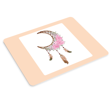 Tappetino mouse originale elementi floreali dreamcatcher - TenStickers