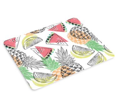 Tappetino mouse con motivi e texture frutta tropicale - TenStickers